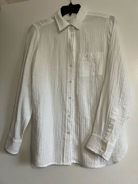 JCrew Factory Women’s Double Gauze Button Down Shirt